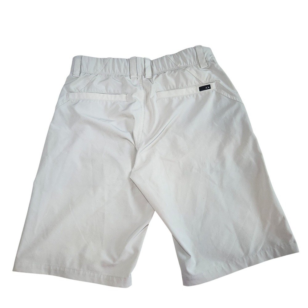 OAKLEY Performance Shorts Mens 28 Beige Khaki Golf - Picture 2 of 7